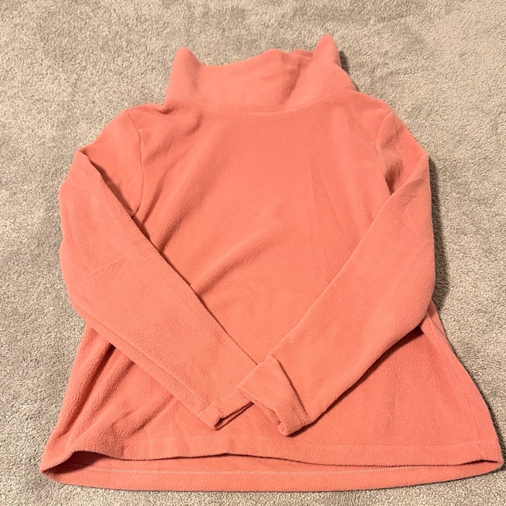 NWOT Dudley Stephens Rose Greenpoint Vello Fleece Turtleneck Sweater in L